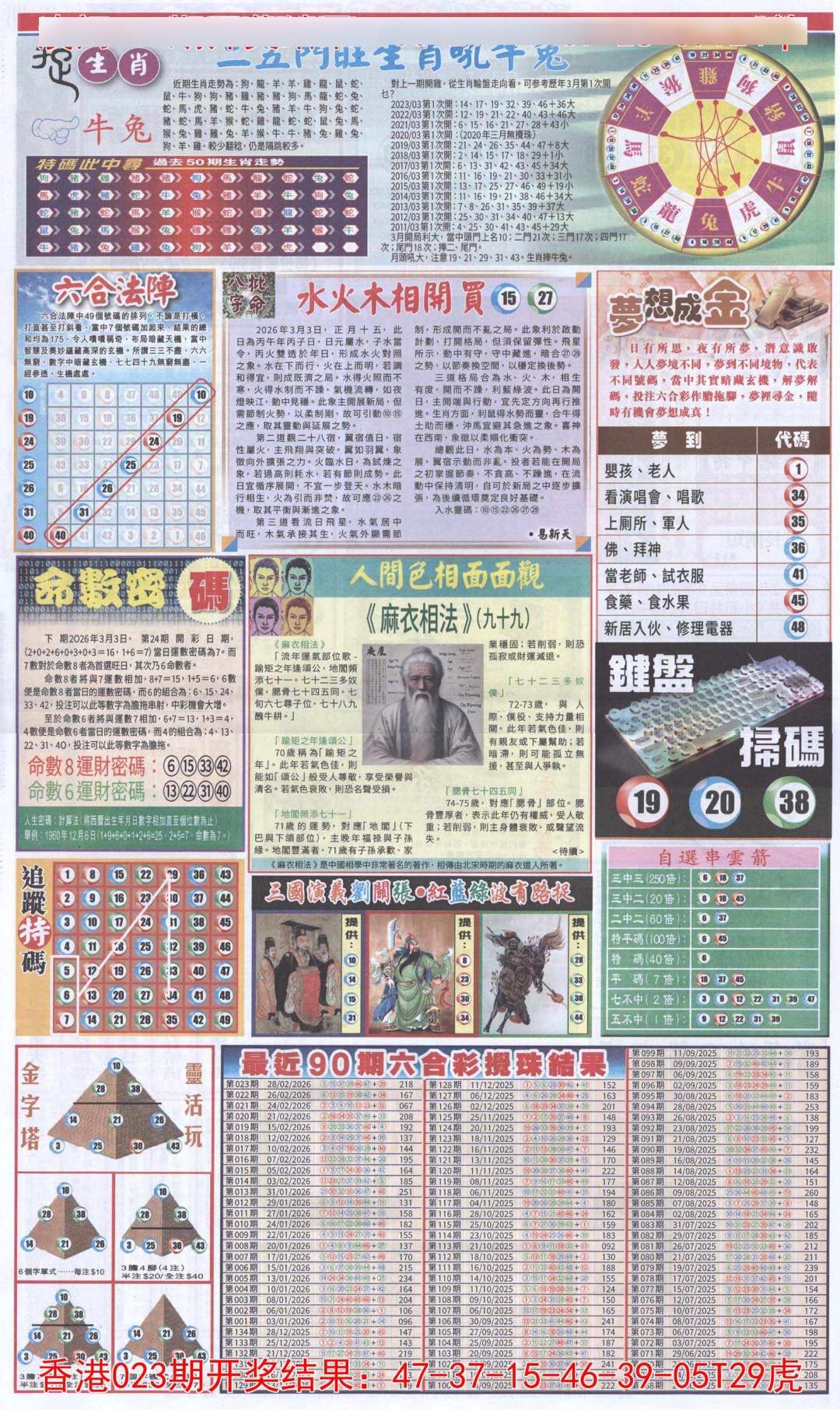 024期新报跑狗-2(背面)[图]
